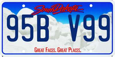 SD license plate 95BV99