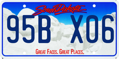SD license plate 95BX06
