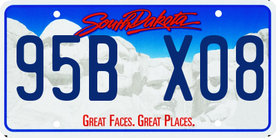 SD license plate 95BX08
