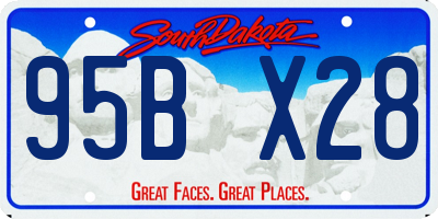 SD license plate 95BX28