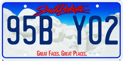 SD license plate 95BY02