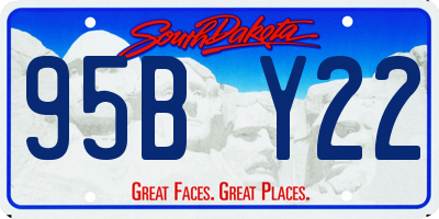 SD license plate 95BY22