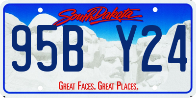 SD license plate 95BY24