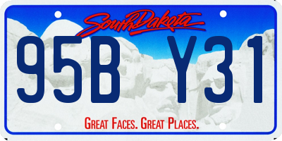 SD license plate 95BY31