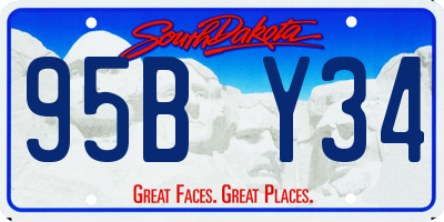 SD license plate 95BY34