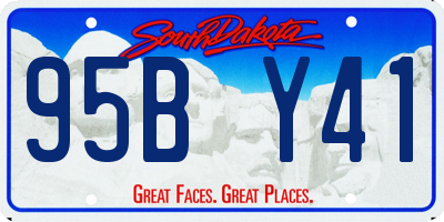 SD license plate 95BY41