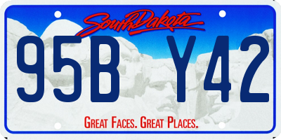 SD license plate 95BY42