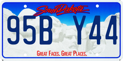 SD license plate 95BY44