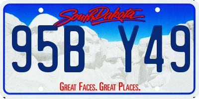SD license plate 95BY49