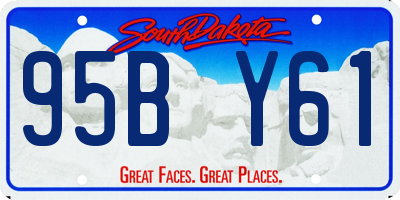 SD license plate 95BY61