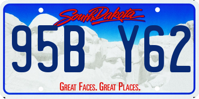 SD license plate 95BY62