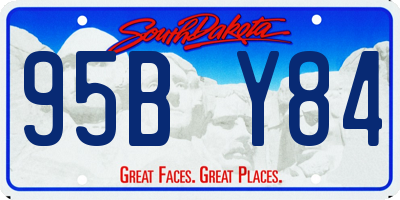 SD license plate 95BY84