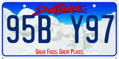 SD license plate 95BY97