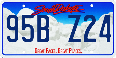SD license plate 95BZ24