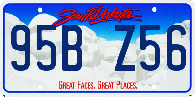 SD license plate 95BZ56