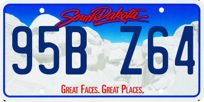 SD license plate 95BZ64