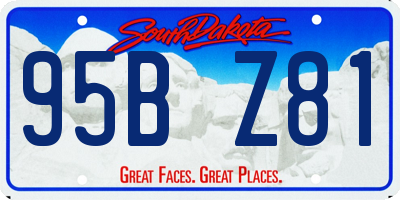 SD license plate 95BZ81