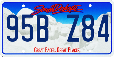 SD license plate 95BZ84