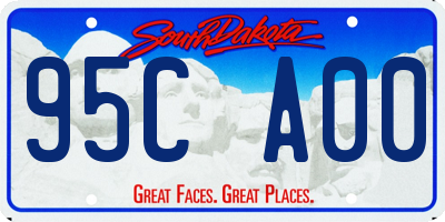 SD license plate 95CA00
