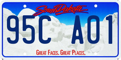 SD license plate 95CA01