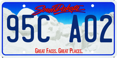 SD license plate 95CA02