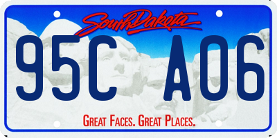 SD license plate 95CA06