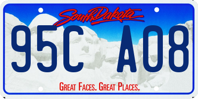 SD license plate 95CA08
