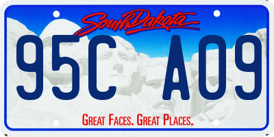 SD license plate 95CA09