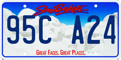 SD license plate 95CA24