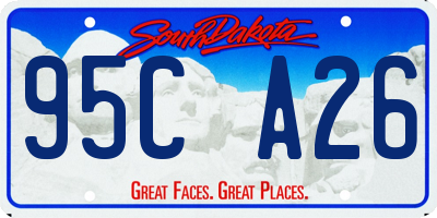 SD license plate 95CA26