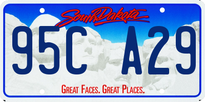 SD license plate 95CA29