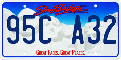 SD license plate 95CA32