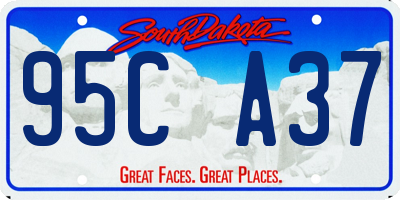 SD license plate 95CA37