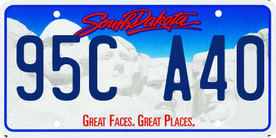 SD license plate 95CA40