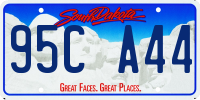SD license plate 95CA44