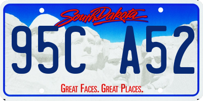 SD license plate 95CA52