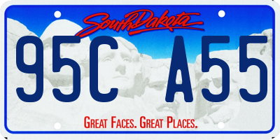 SD license plate 95CA55