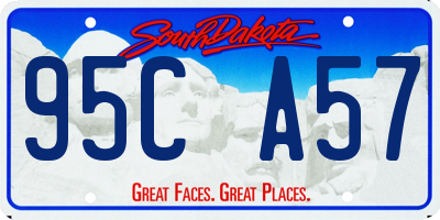 SD license plate 95CA57