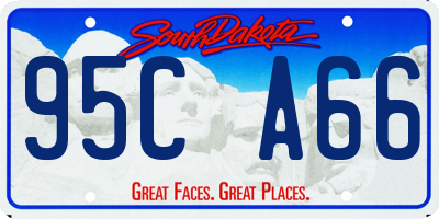 SD license plate 95CA66