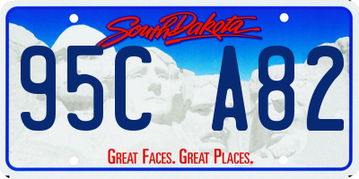 SD license plate 95CA82