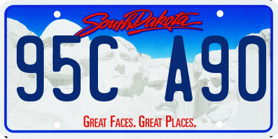 SD license plate 95CA90