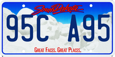 SD license plate 95CA95