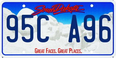 SD license plate 95CA96