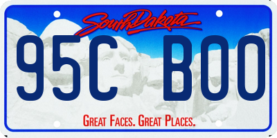 SD license plate 95CB00