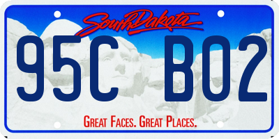 SD license plate 95CB02