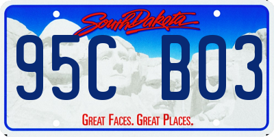 SD license plate 95CB03