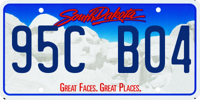 SD license plate 95CB04
