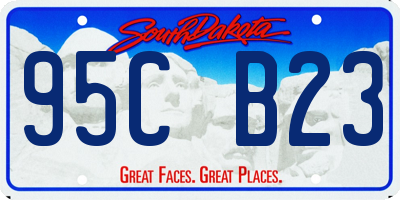 SD license plate 95CB23