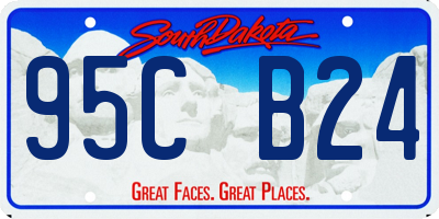 SD license plate 95CB24