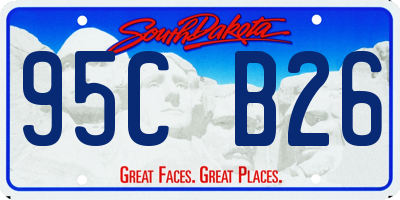 SD license plate 95CB26